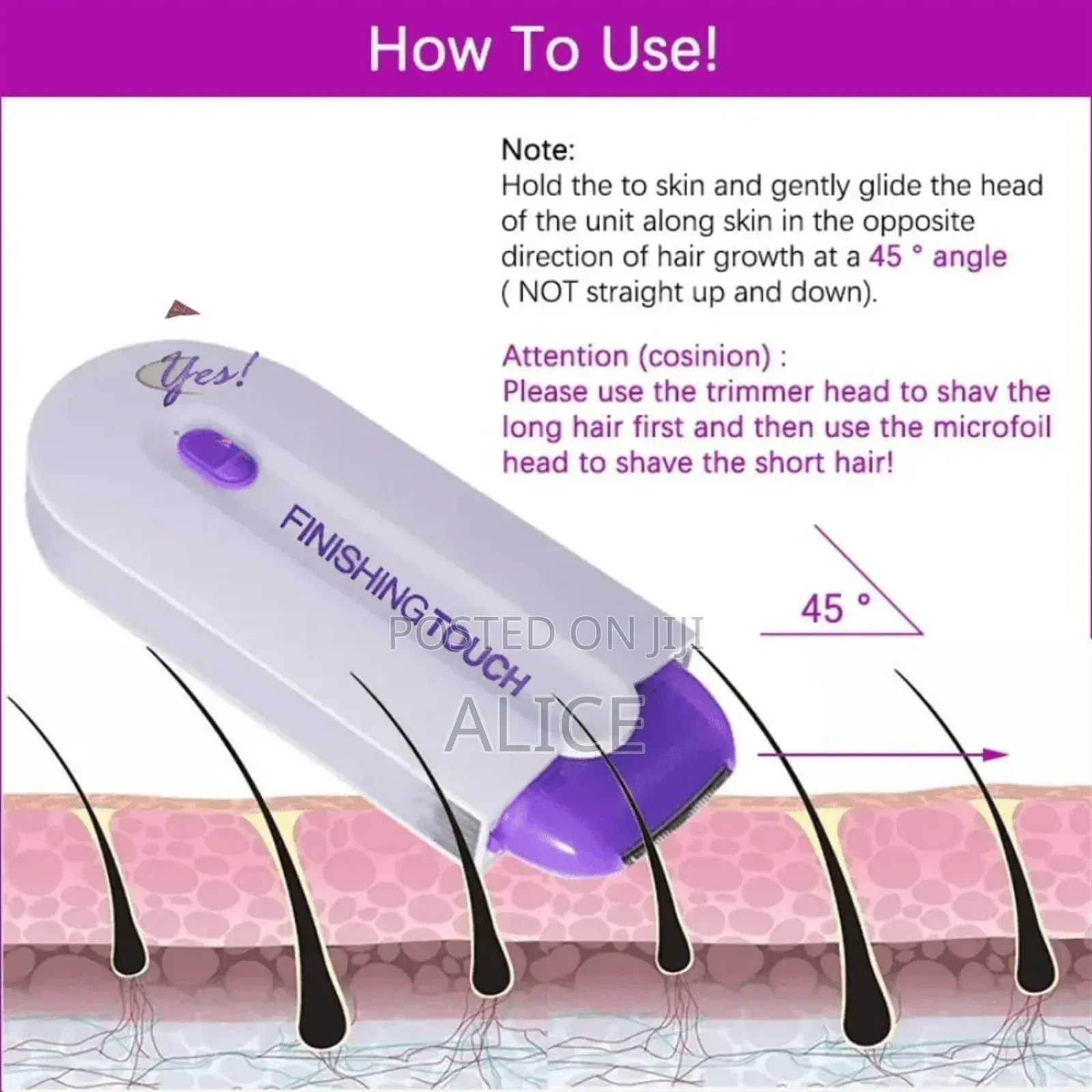 Finishing Touch Hair Remover – Smooth Skin, Instantly!