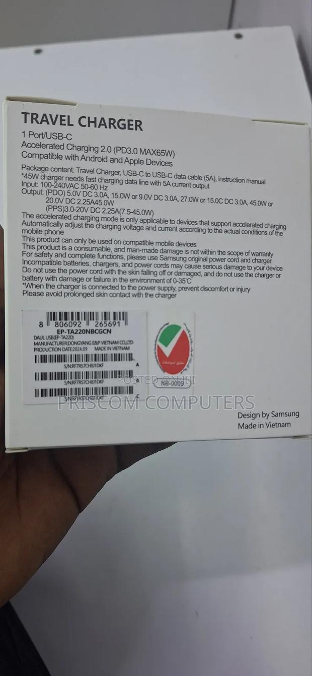 Samsung Phone Type C Charger - thumbnail 2