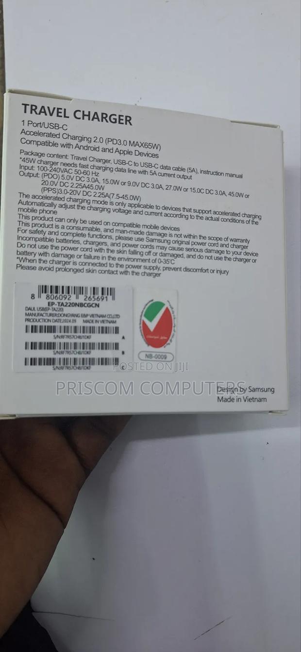 45w Samsung Super Fast Type C Charger - thumbnail 3