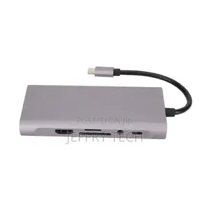 Type C Hub 11 in 1 Hd Vga 87w Pd Charge 100mbps Rj45 Usb