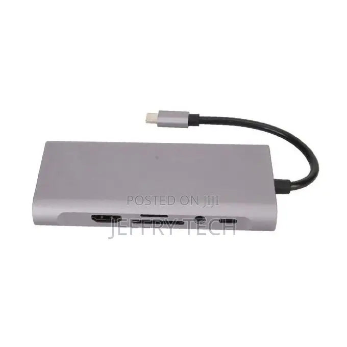 Type C Hub 11 in 1 Hd Vga 87w Pd Charge 100mbps Rj45 Usb