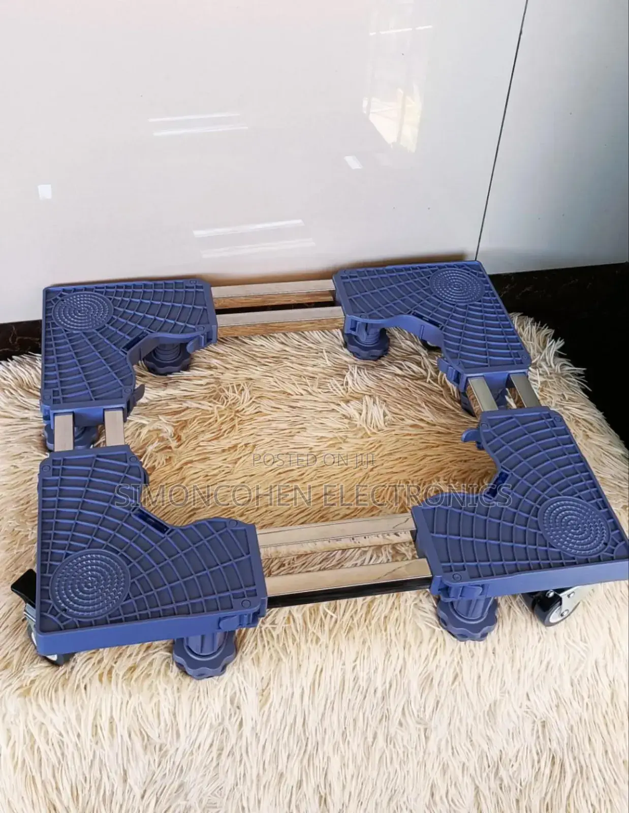 Double Rods Heavy Duty Fridge/Washing Machine Stand
