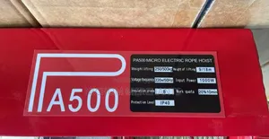 Reliable 500kg Electric Hoist/0.5ton Electric Hoist