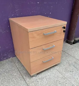Wooden Cabinets: 3-Drawer Office Storage Unit (Credenza)