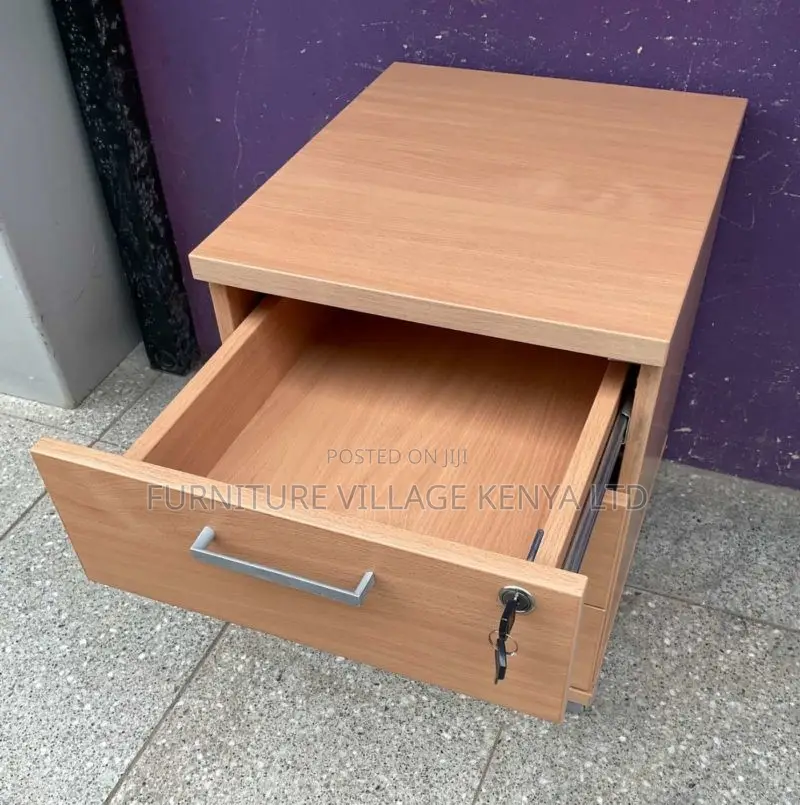 Wooden Cabinets: 3-Drawer Office Storage Unit (Credenza)