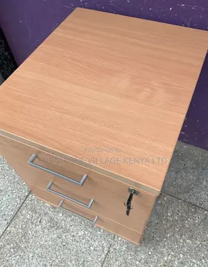 Wooden Cabinets: 3-Drawer Office Storage Unit (Credenza)