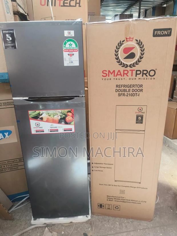 Smart Pro SFR-210-Dt-I Double Door Refrigerator, 170l