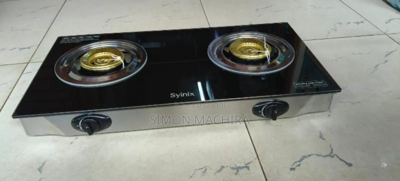 Syinix 2 Burner Table Top Cooker With Glass Top