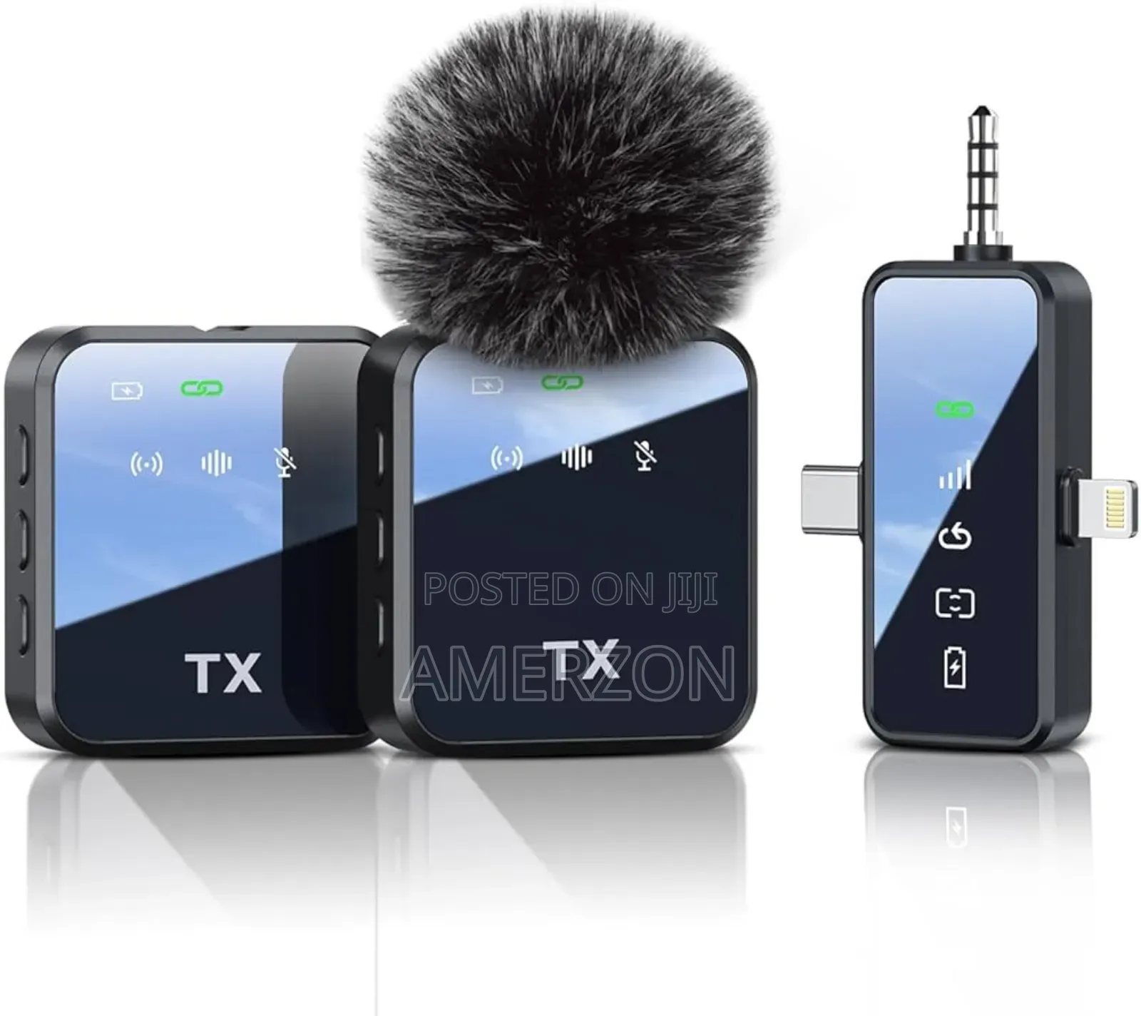 Wireless Lavalier Microphone System Dual Microphone