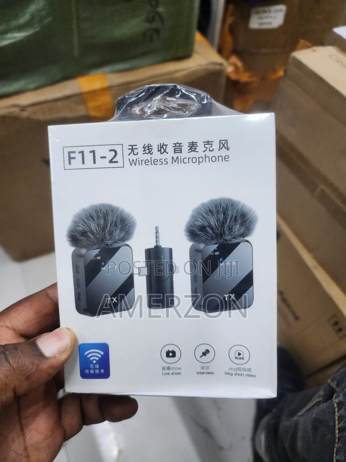 Wireless Lavalier Microphone System Dual Microphone