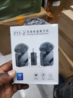 Wireless Lavalier Microphone System Dual Microphone