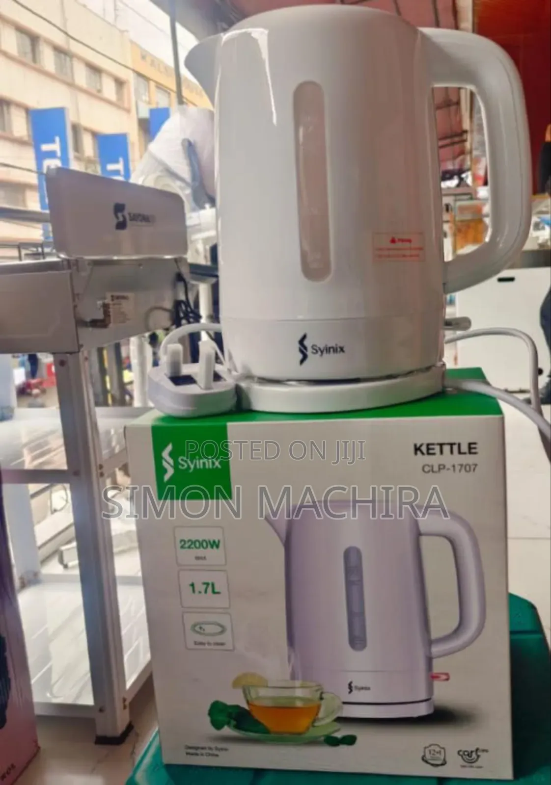 Syinix Water Kettle 1.7l Electric Kettle