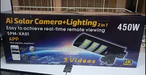 Solar Street Light Camera 450 Watts Pan Tilt Monitor