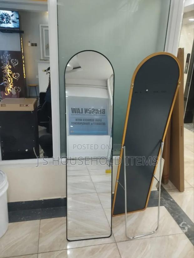 Arched Aluminium Alloy Full-Length Dressing Mirror 36cm - main view