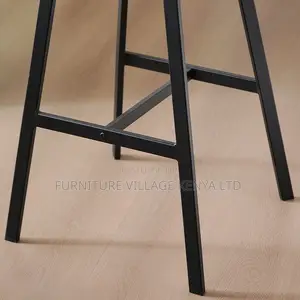 Office Stool: Modern Tan Pub Stool With Bucket Seat