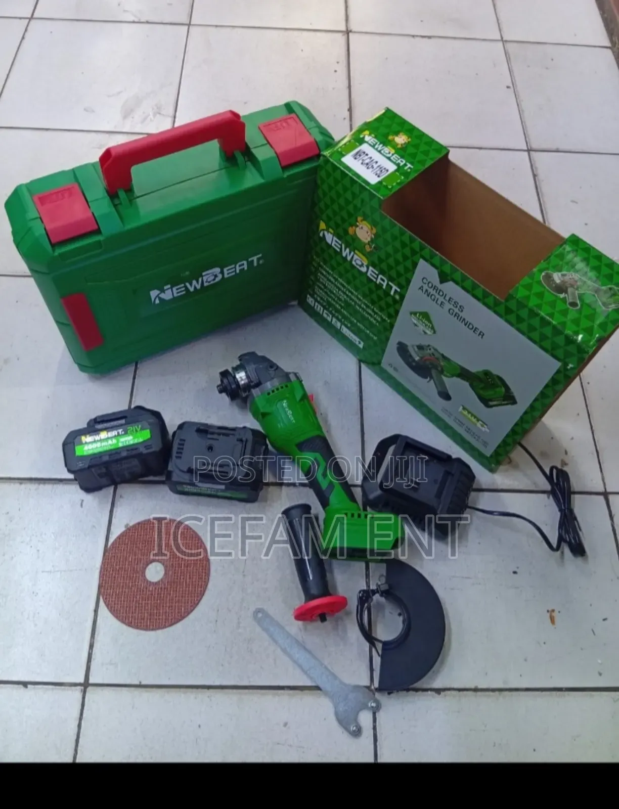 Newbeat 5" Brushless Cordless Grinder With Free Cutting Disk