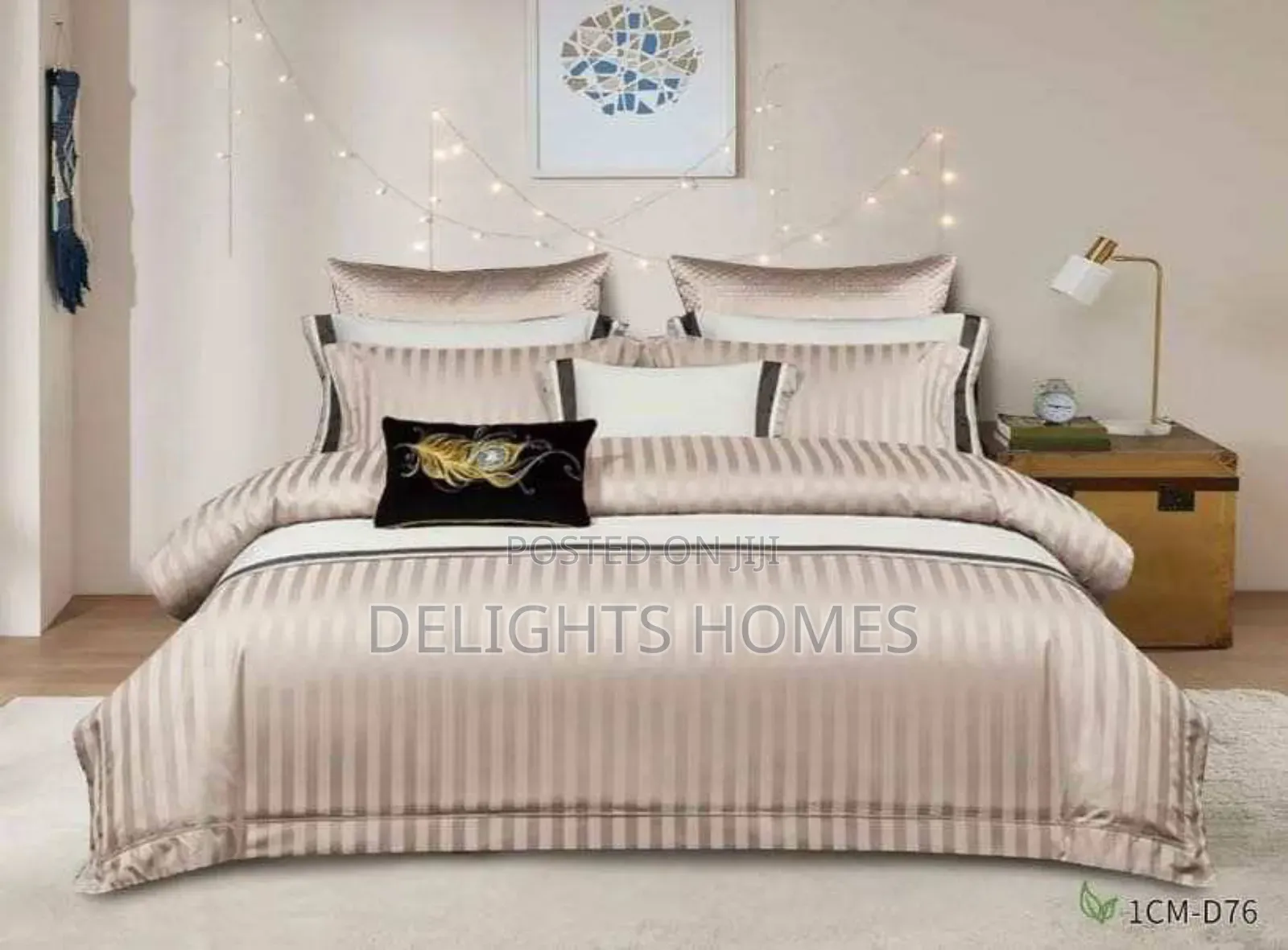 Luxury Cotton Stripped Duvet Cover Set_sk