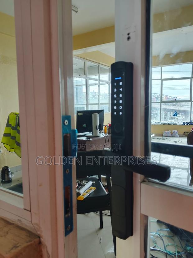 Office Aluminum Door Intelligent Biometric Door Lock - main view