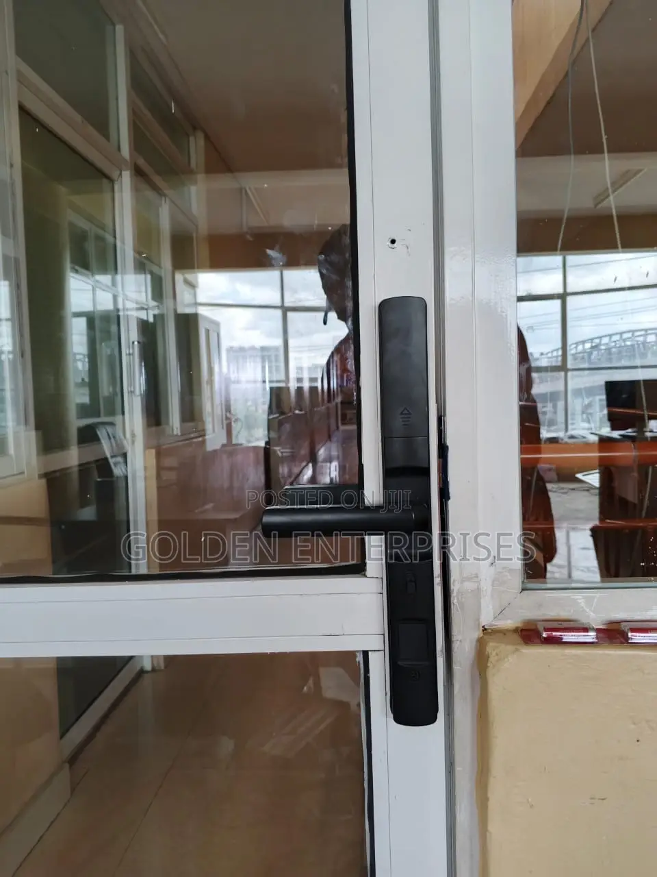 Office Aluminum Door Intelligent Biometric Door Lock