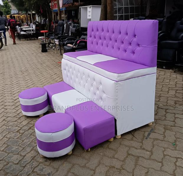 Purple Nails Pedicure Sofa/Bench - main view