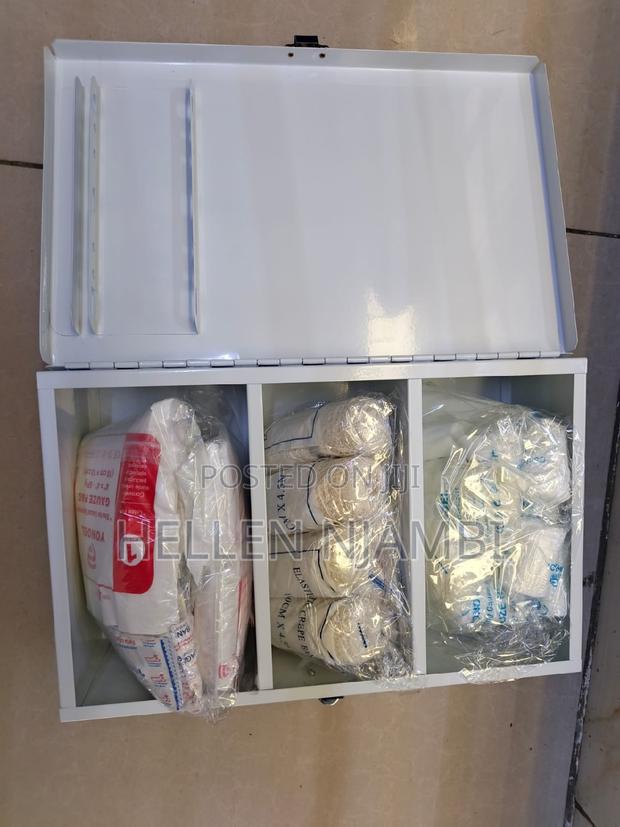 First Aid Occupational Kit With Metallic Lockable Box - main view