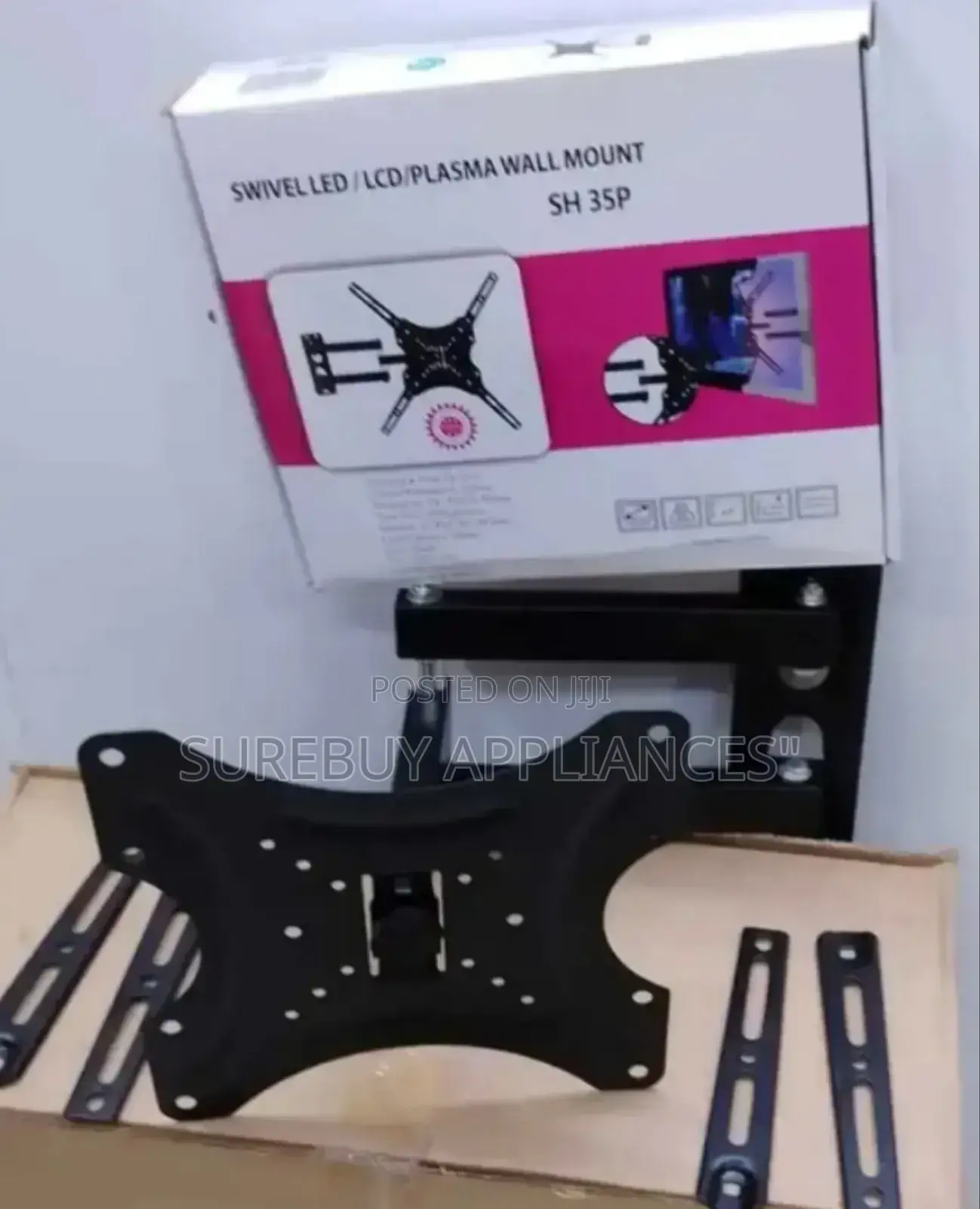 Home Design 14-55 Inch Swivel Full Motion Tv Mount Bracket