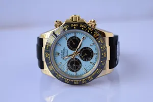Rolex Daytona Yellow Gold With Turquoise Blue Lacquer Dial