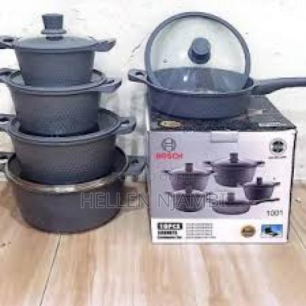 Bosch Non-Stick Cookware Set With Silicone Lids (10pcs)