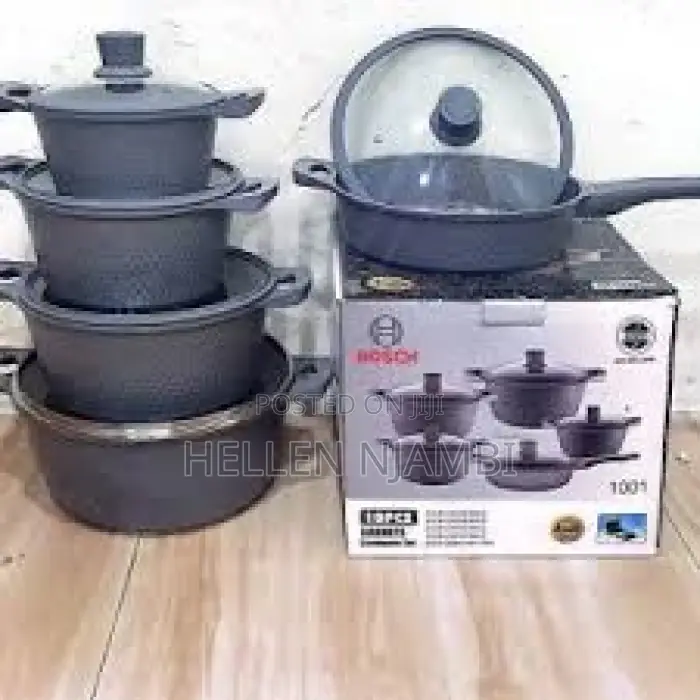 Bosch Non-Stick Cookware Set With Silicone Lids (10pcs)