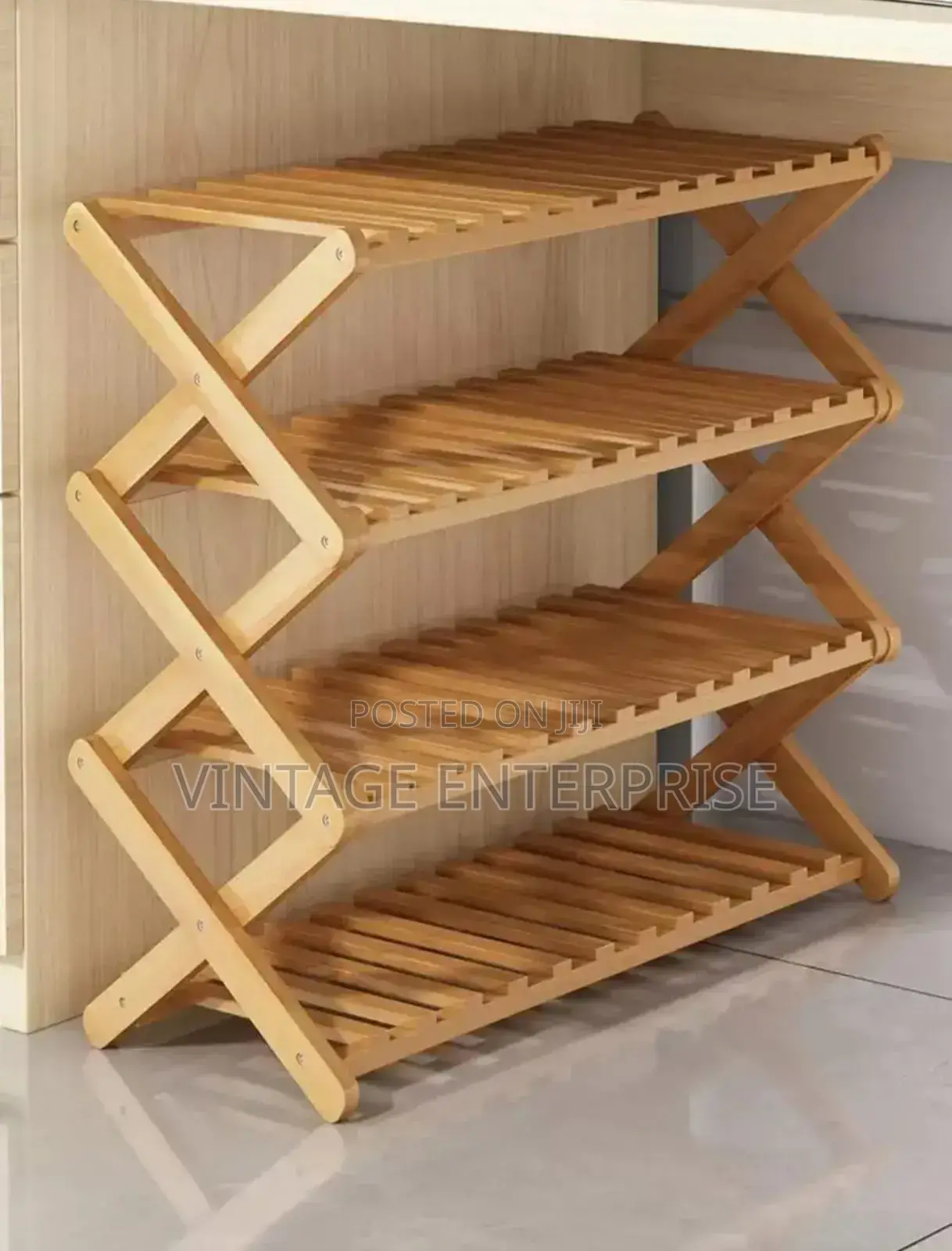 4 Tier Stackable Shoe Rack