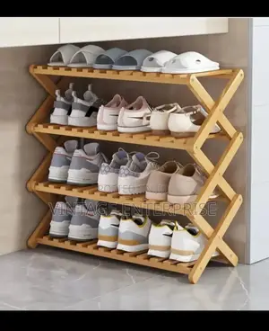 4 Tier Stackable Shoe Rack