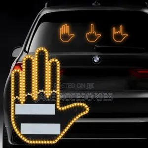 Universal  Car Window Middle Finger Gesture  Lights