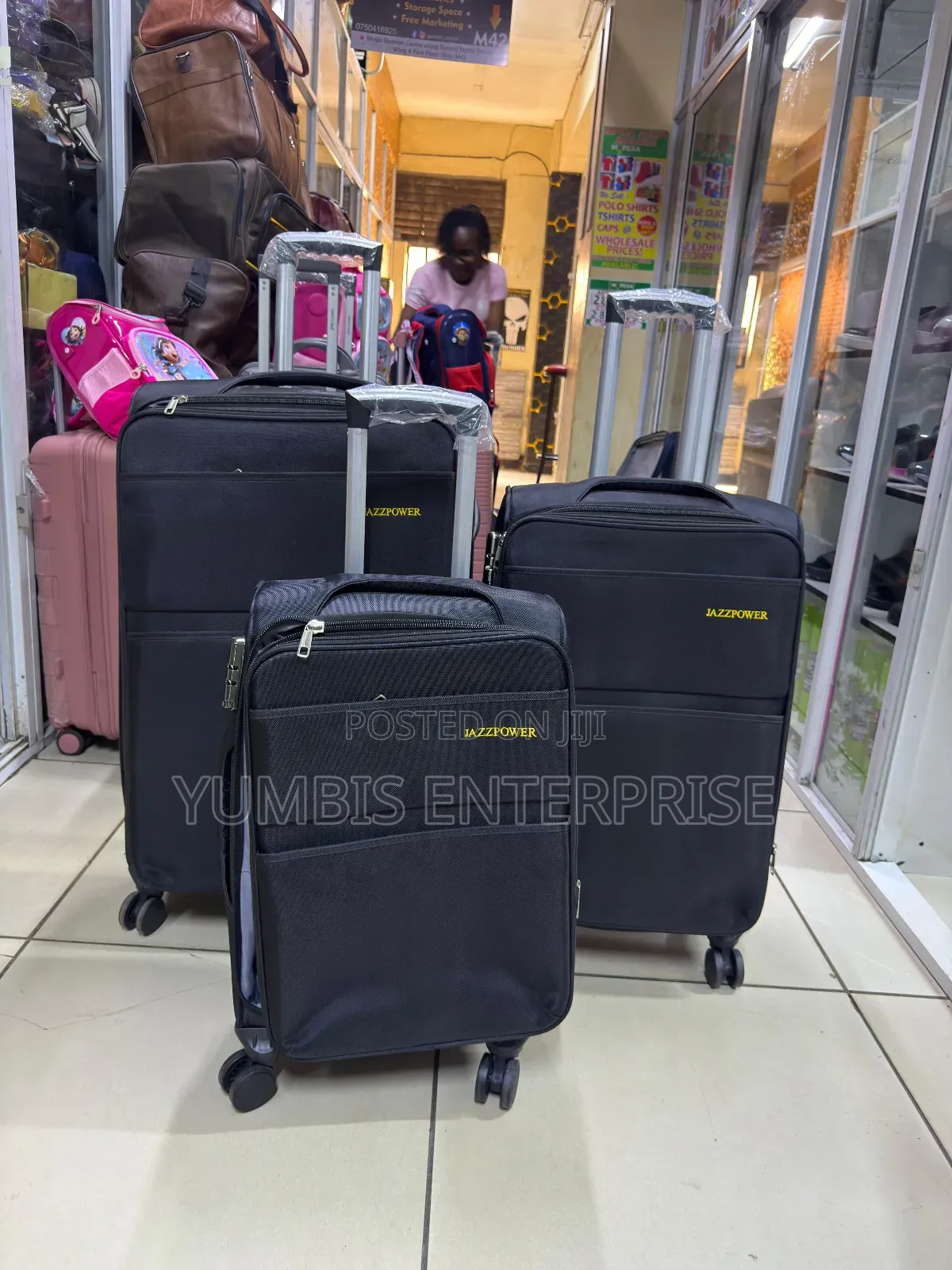 Fabric Material Quality Suitcases Set in 3 in 1