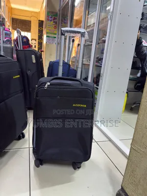 Black Small Size at Fabric Material Suitcase Luggage Bag