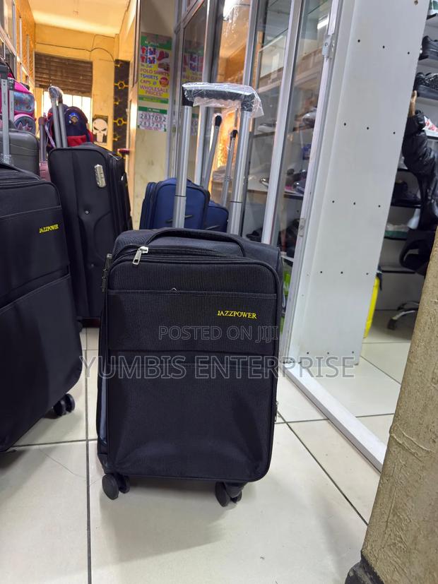Black Small Size at Fabric Material Suitcase Luggage Bag - thumbnail 2