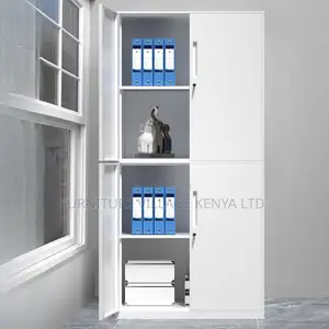Cabinets: Contemporary Style 4-Swing Door Storage Cabinet