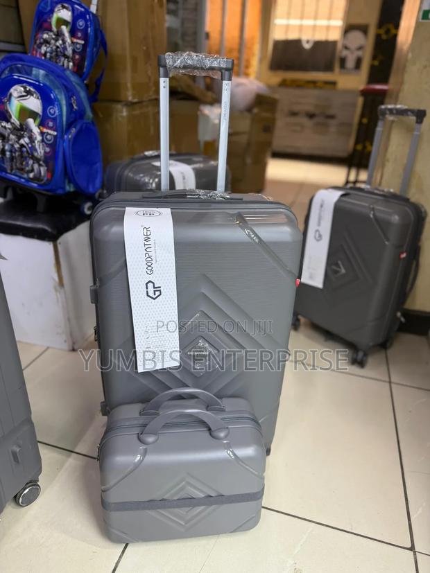 Grey 2 In1 Suitcase Set (Small 56cm With a Carryon Bag - thumbnail 2