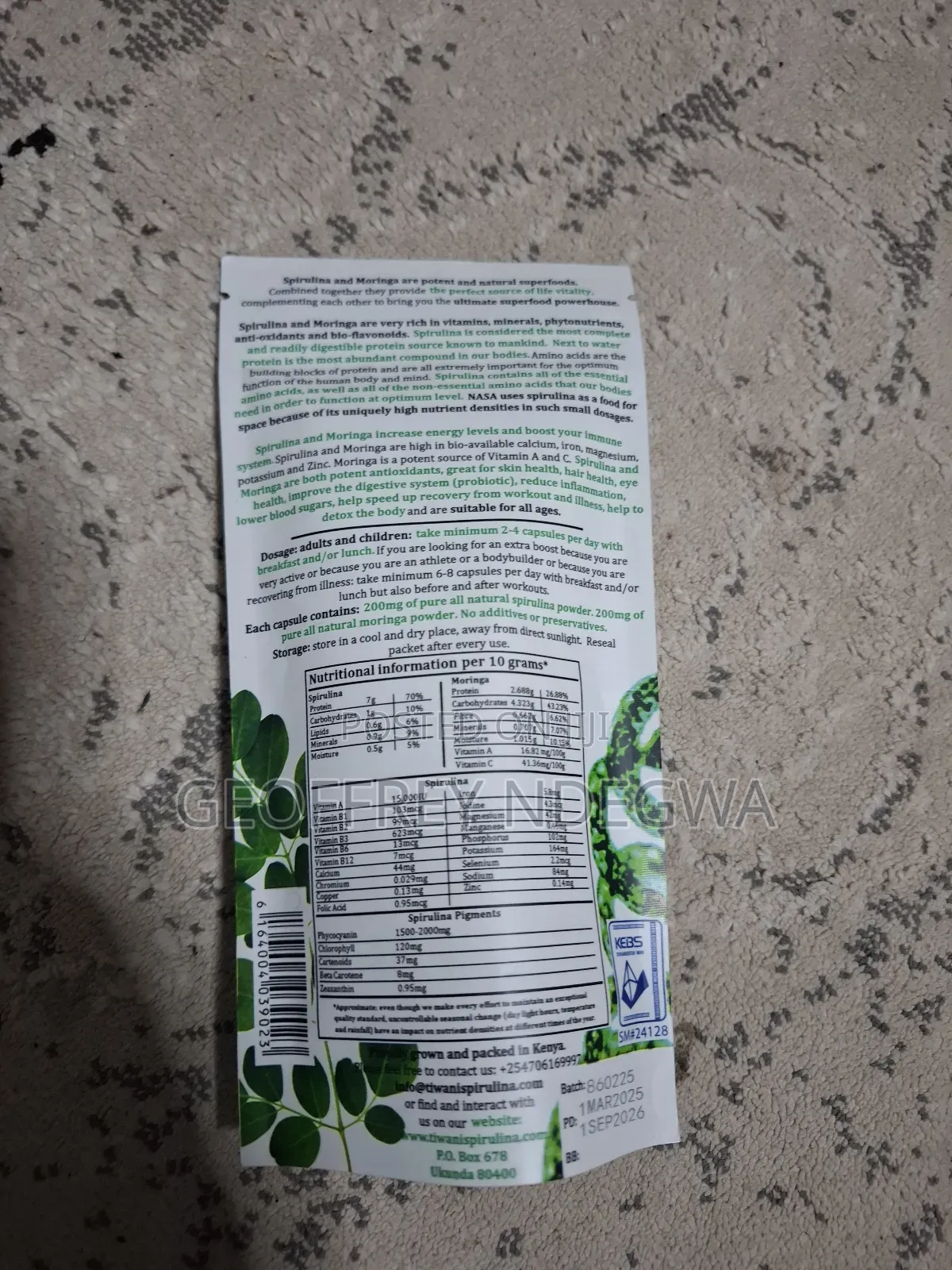 Spirulina Moringa Capsules