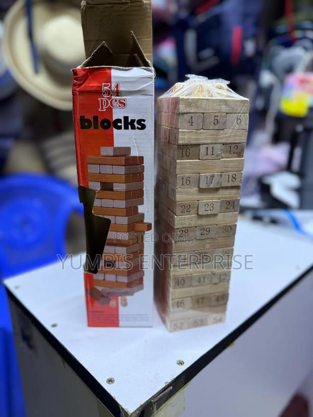54pcs Jenga/Block's Games Available