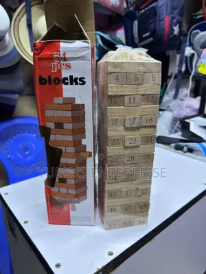 54pcs Jenga/Block's Games Available