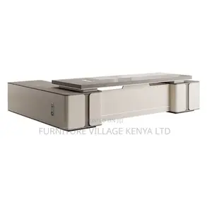 Office Desk: 2-Meters L Shape Office Desk Set in Light Gray