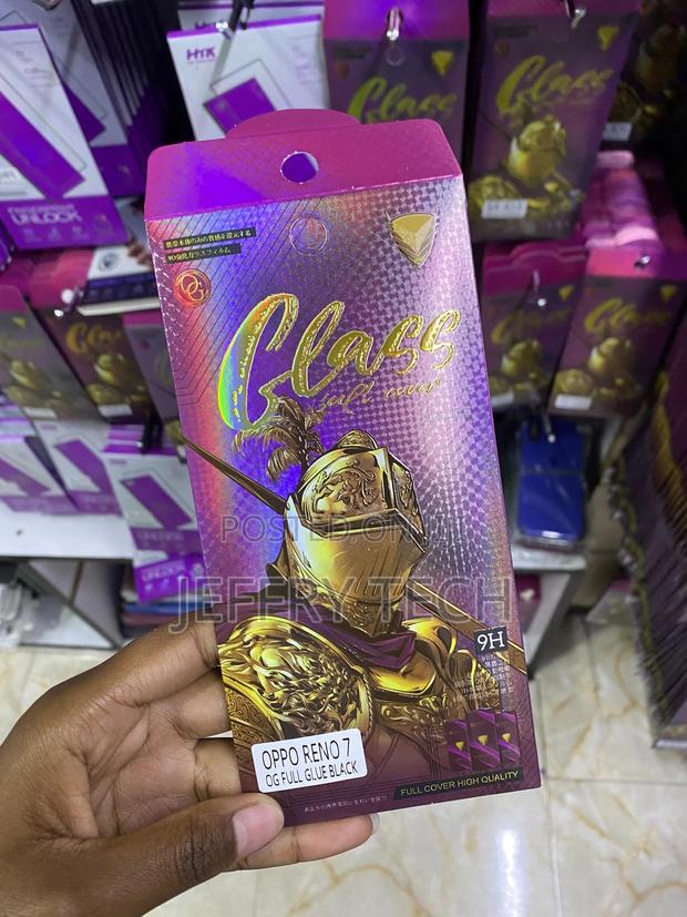 Full Glue Screen Protector Tempered Glass for Oppo Reno 7 5g - thumbnail 3