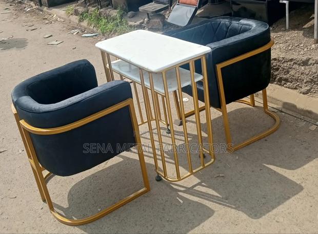 Stylish Chair Set With a Table - main view