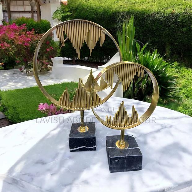 Gold Luxury Ring Decor - 2 Pc