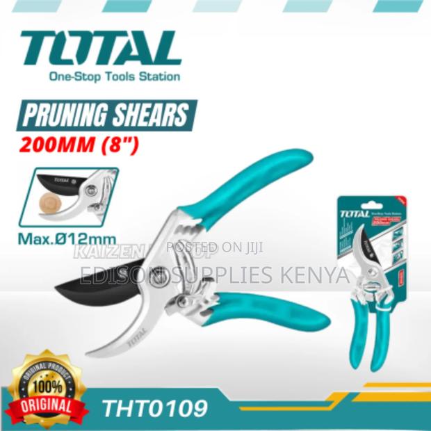 Pruning Shears Total 8" Pruner Garden Scissors Secateurs - thumbnail 2