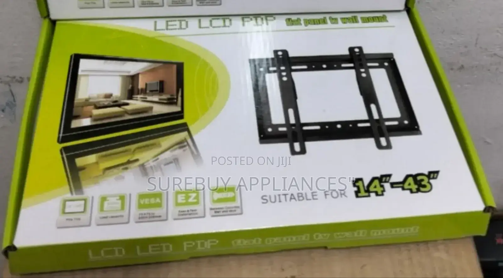 Wall Mount Tv Stand 14"-43" Flat Panel Tv Wall Bracket Fixe