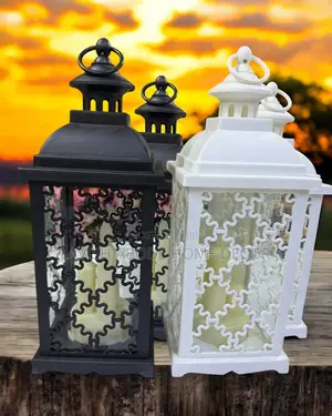 Led Lantern Lamps - Black and White Available