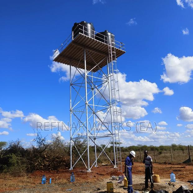 Strong Steel Water Towers for Borehole Storage