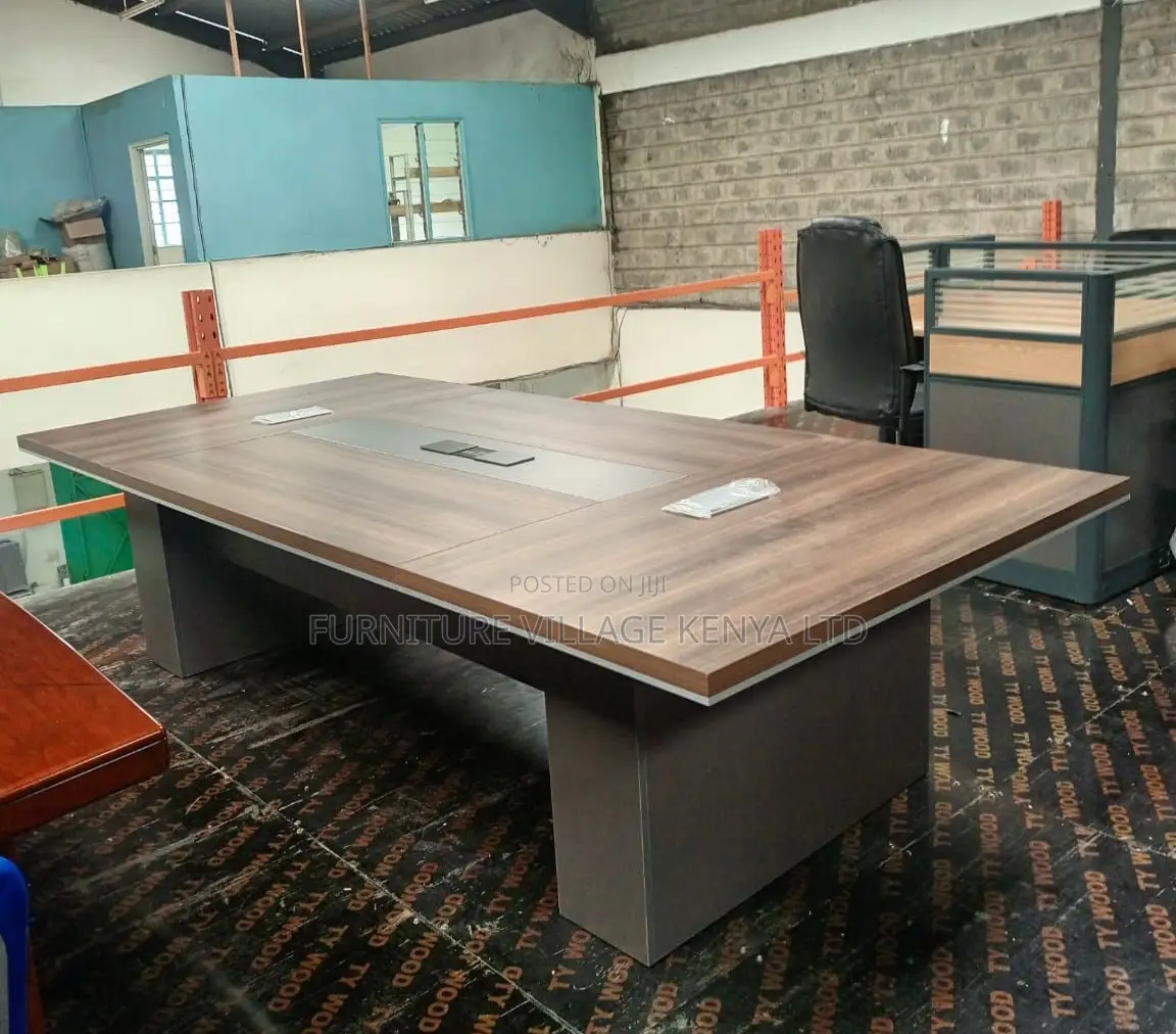 Office Table: Solid Engineered Wood 3 Meter Boardroom Table
