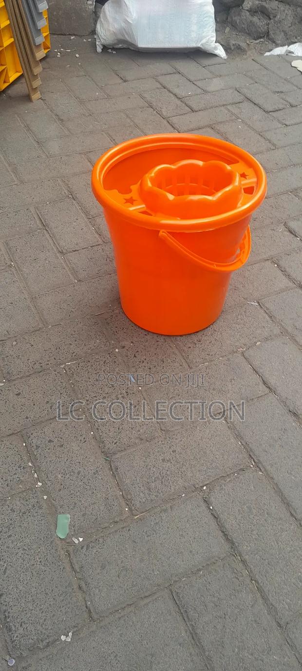Orange Mopper Bucket